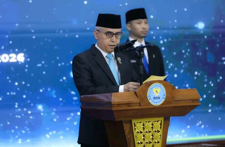 LANTIK 214 PEJABAT, BNN TEGUHKAN KOMITMEN WAR ON DRUGS FOR HUMANITY