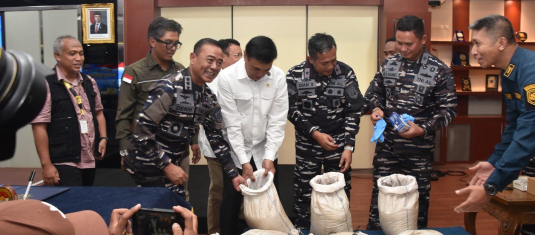 TNI AL Perketat Penegakan Hukum, Distribusi Ilegal Pasir Timah dan Berbagai Aktivitas Ilegal Berhasil Digagalkan