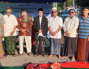 Masjid Annur Kota Intan Laksanakan Sholat Idul Adha Di Lapangan Parkir.