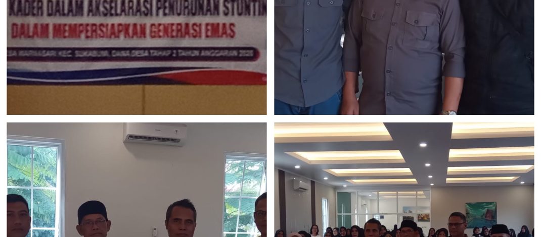 Bimtek Peran Kader Posyandu Penurunan Stunting Desa Warnasari Kecamatan Sukabumi