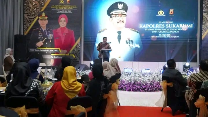SILATURAHMI KAPOLRES, BUPATI TEGASKAN BUTUH SINERGI KUAT UNTUK MENJAGA POTENSI KAB SUKABUMI