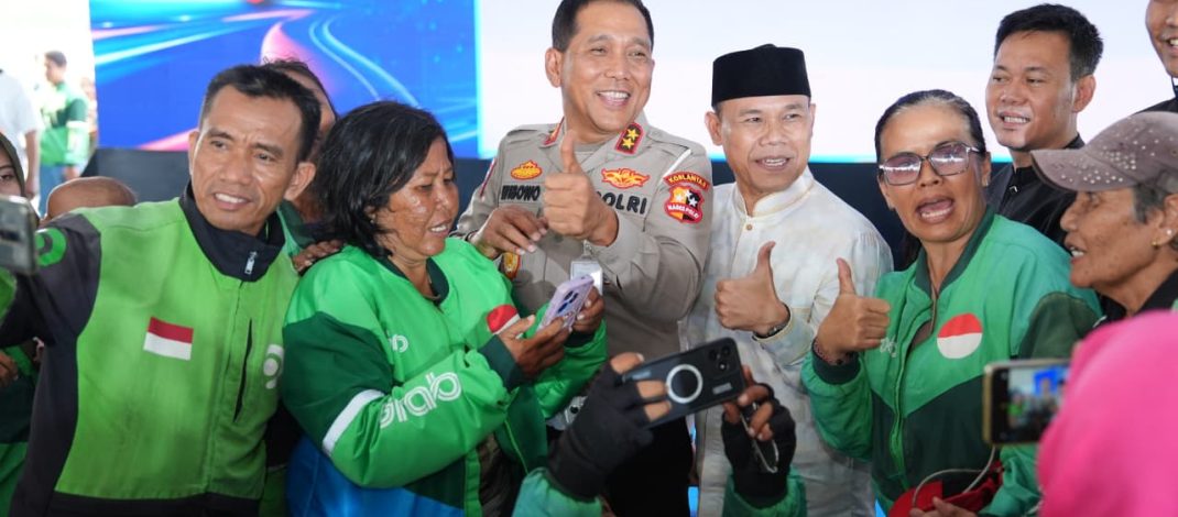 Ribuan Pengemudi Ojol Diserpong Antusias Ikuti Gebyar Keselamatan Lalu Lintas