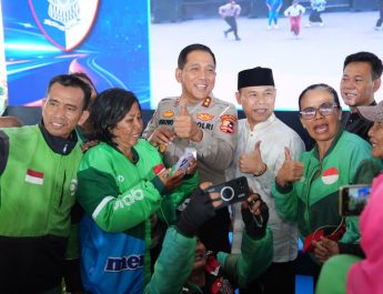 Ribuan Pengemudi Ojol Diserpong Antusias Ikuti Gebyar Keselamatan Lalu Lintas