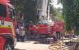 Sebuah Ruko 4 Lantai Di Jalan Telepon Kota Terbakar.