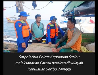 Satpolairud Polres Kepulauan Seribu Imbau Nelayan untuk Menghubungi Layanan Polisi 110 Waspada Angin Kencang dan Ombak Tinggi