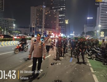 Euforia 5.000 Suporter Timnas Padati Bundaran HI, Polisi Kawal Hingga Massa Membubarkan Diri