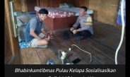 Bhabinkamtibmas Pulau Kelapa Sosialisasikan Layanan Polisi 110 kepada Warga