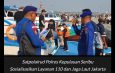 Satpolairud Polres Kepulauan Seribu Sosialisasikan Layanan 110 dan Jaga Laut Jakarta di Pelabuhan Kali Adem