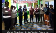 Polsek Kepulauan Seribu Selatan Patroli Pada Malam Hari Polisi Untuk Masyarakat dan Sosialisasi Layanan Polisi 110