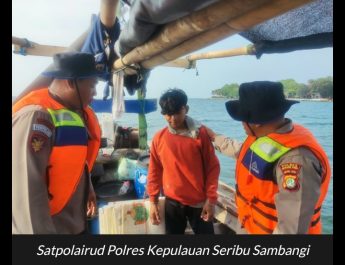 Layanan Polisi 110, Satpolairud Polres Kepulauan Seribu Kunjungi Nelayan dan Imbau Waspada Cuaca Buruk